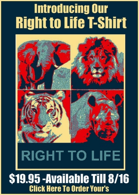 Wildlife Right To Life T-Shirt Ad