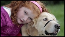 Flint a service dog gives the 11-year-old a more normal life by alerting her family to seizures.